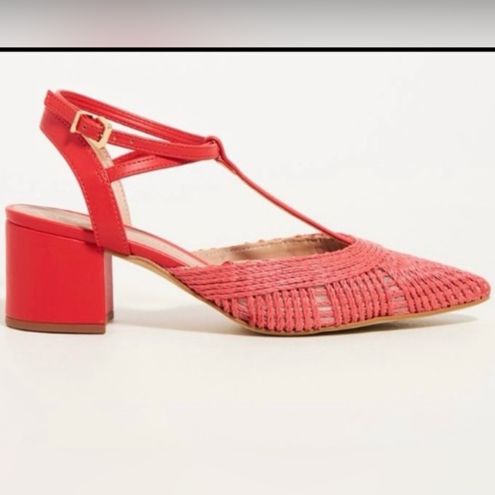 Raphael Labooz Raffia Heel/Anthropologie